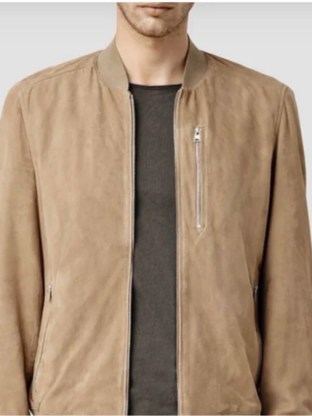 Allsaints Kemble Suede Bpmber